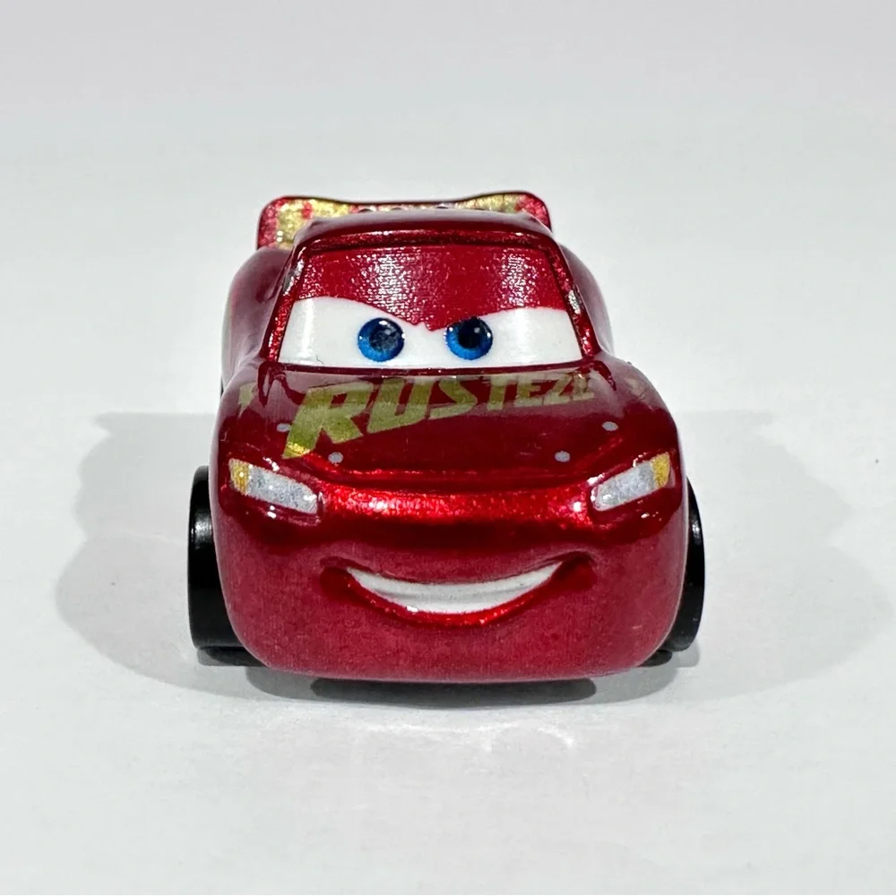 Disney Cars Die-cast Mini Racers Metallic Red Mater & Lighting McQueen Rusteze